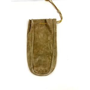 Vintage Neil Martin Leather Suede Bag Pouch Purse SMALL Duffle Drawstring‎